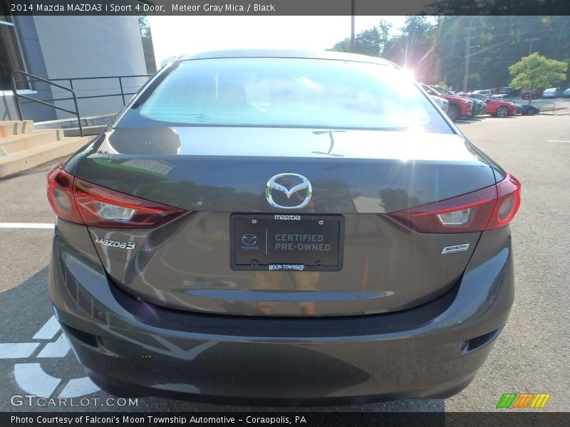 Meteor Gray Mica / Black 2014 Mazda MAZDA3 i Sport 4 Door
