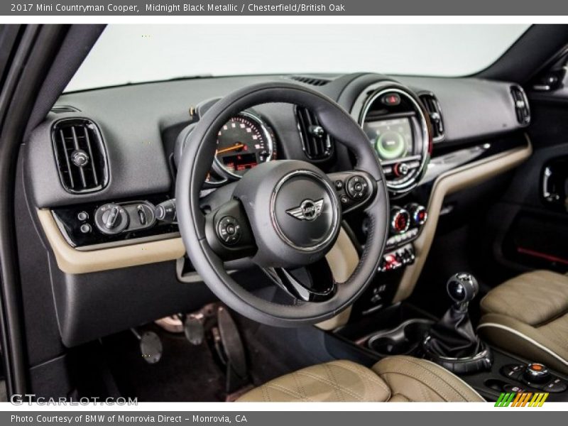 Midnight Black Metallic / Chesterfield/British Oak 2017 Mini Countryman Cooper