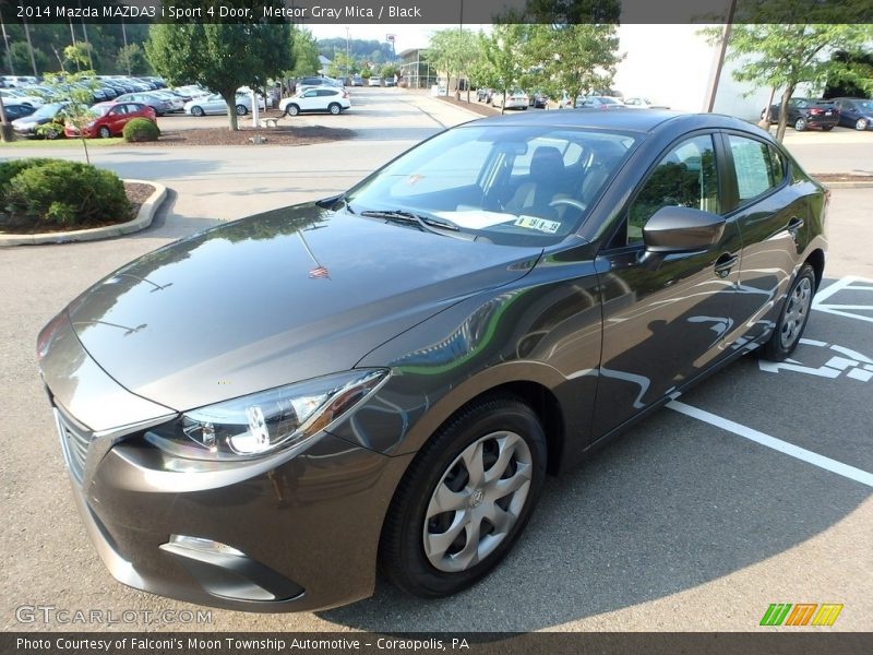 Meteor Gray Mica / Black 2014 Mazda MAZDA3 i Sport 4 Door