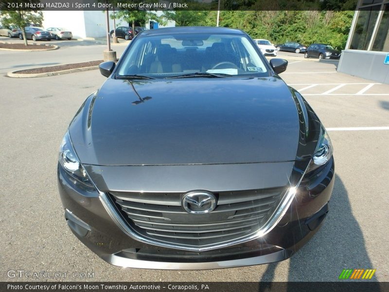 Meteor Gray Mica / Black 2014 Mazda MAZDA3 i Sport 4 Door
