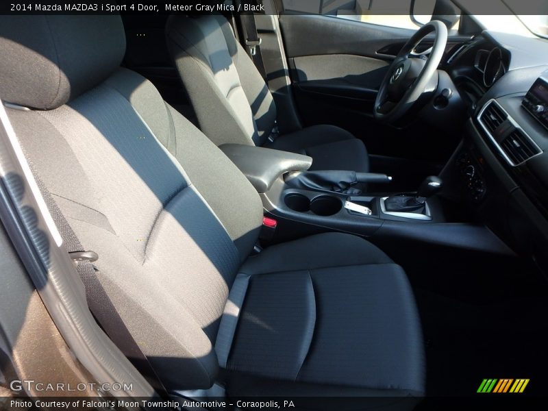 Meteor Gray Mica / Black 2014 Mazda MAZDA3 i Sport 4 Door