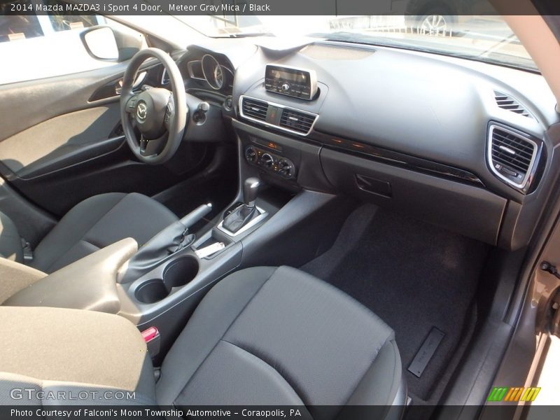 Meteor Gray Mica / Black 2014 Mazda MAZDA3 i Sport 4 Door