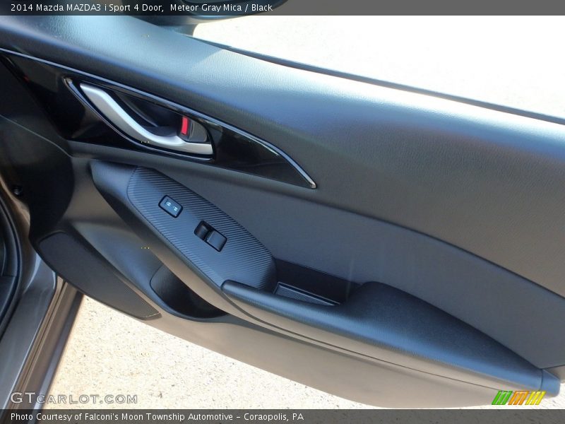 Meteor Gray Mica / Black 2014 Mazda MAZDA3 i Sport 4 Door