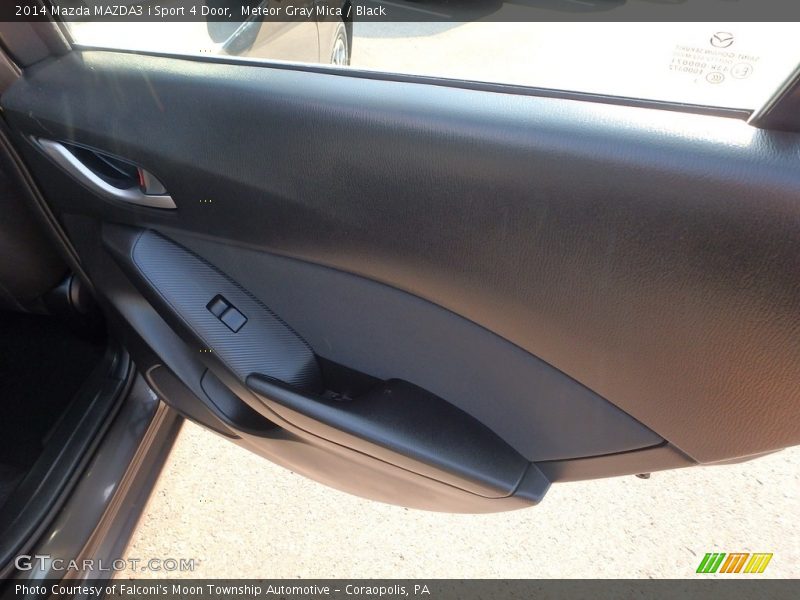 Meteor Gray Mica / Black 2014 Mazda MAZDA3 i Sport 4 Door