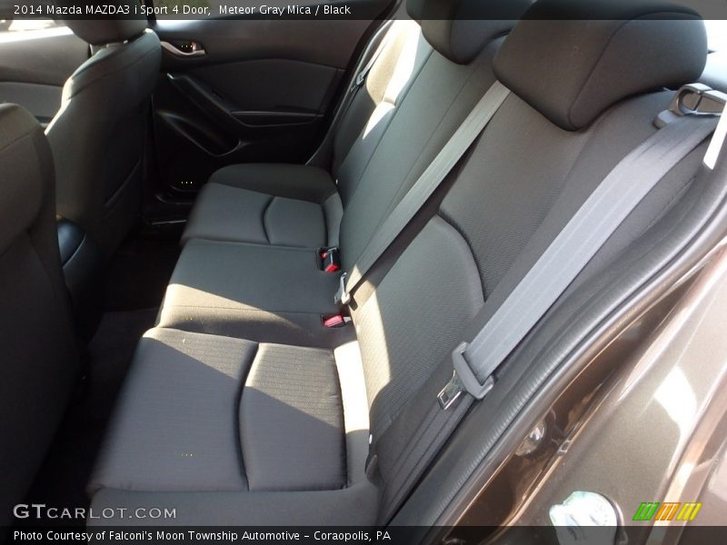 Meteor Gray Mica / Black 2014 Mazda MAZDA3 i Sport 4 Door