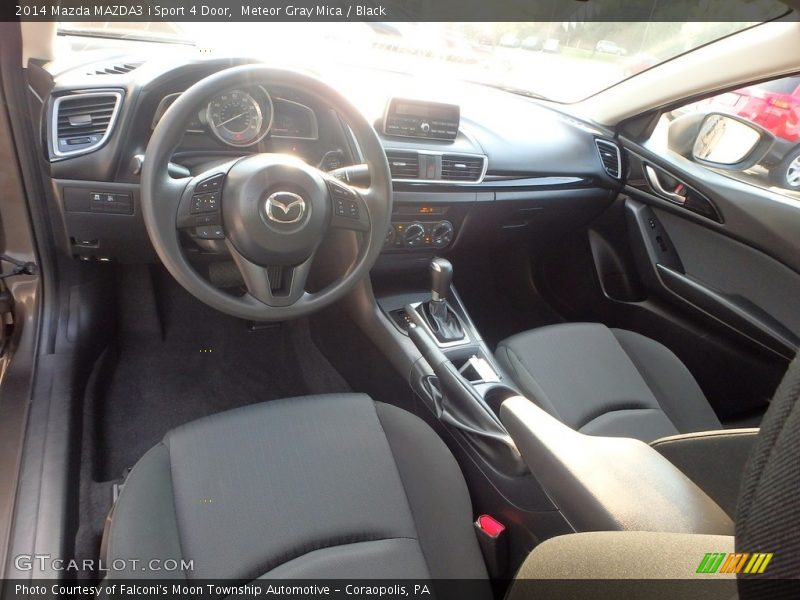 Meteor Gray Mica / Black 2014 Mazda MAZDA3 i Sport 4 Door