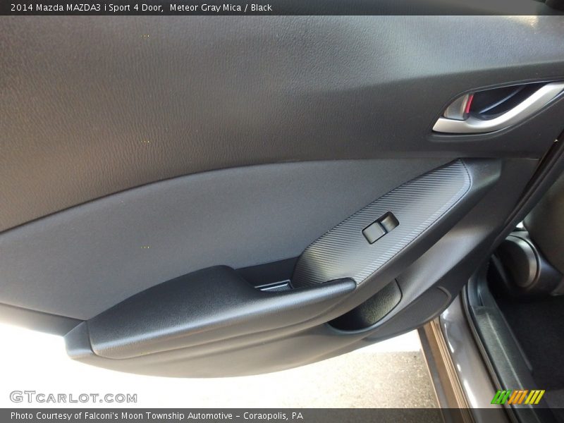 Meteor Gray Mica / Black 2014 Mazda MAZDA3 i Sport 4 Door