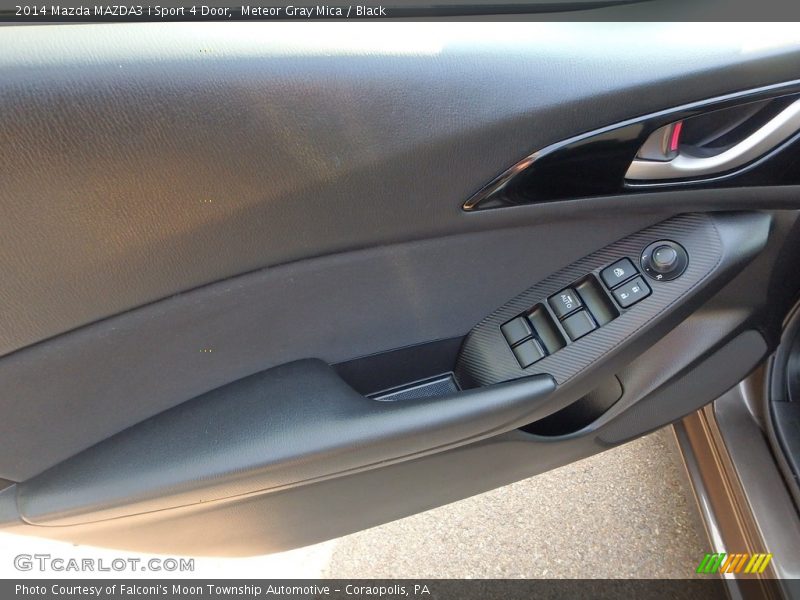 Meteor Gray Mica / Black 2014 Mazda MAZDA3 i Sport 4 Door