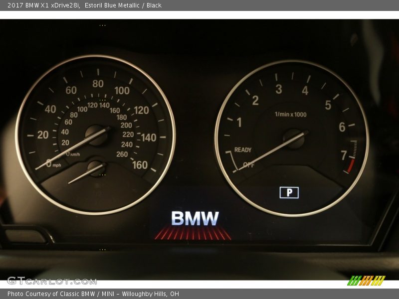 Estoril Blue Metallic / Black 2017 BMW X1 xDrive28i