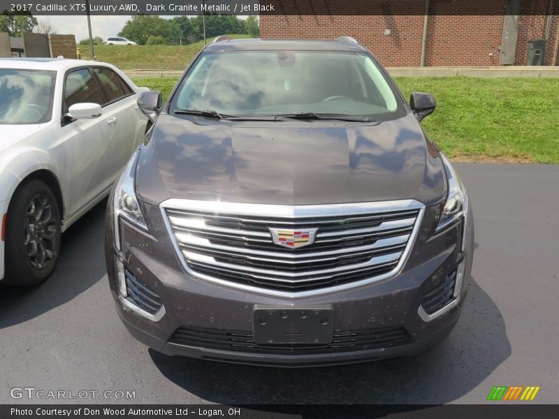 Dark Granite Metallic / Jet Black 2017 Cadillac XT5 Luxury AWD