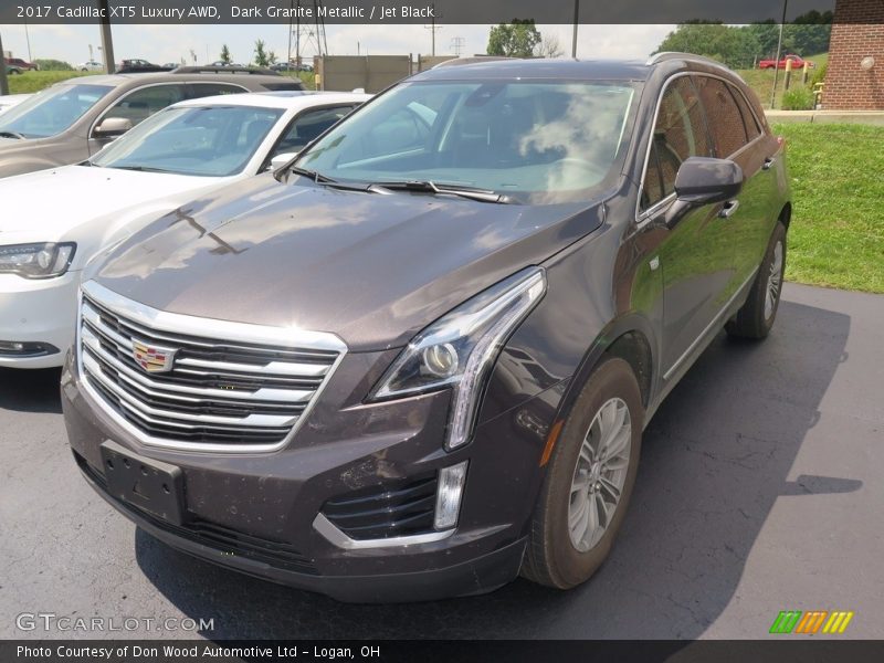 Dark Granite Metallic / Jet Black 2017 Cadillac XT5 Luxury AWD