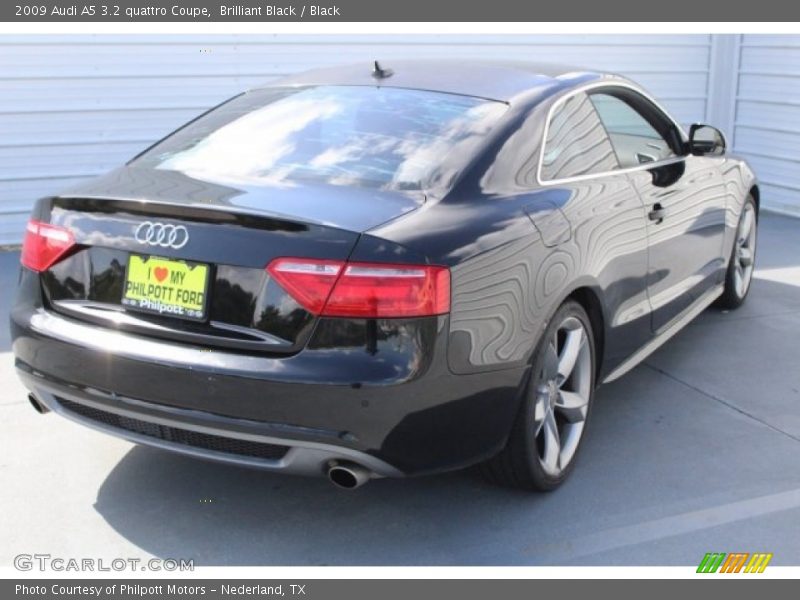 Brilliant Black / Black 2009 Audi A5 3.2 quattro Coupe