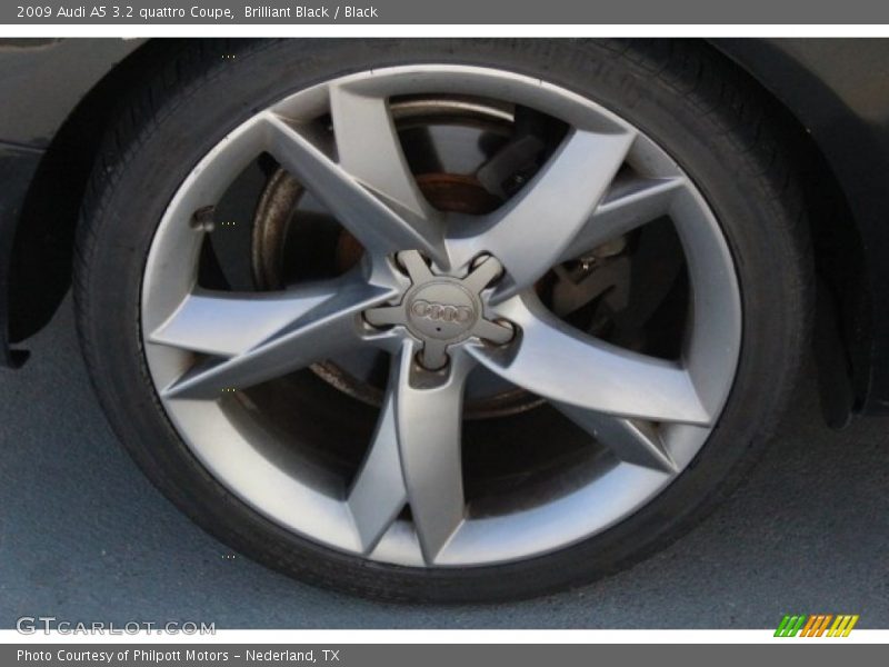 Brilliant Black / Black 2009 Audi A5 3.2 quattro Coupe