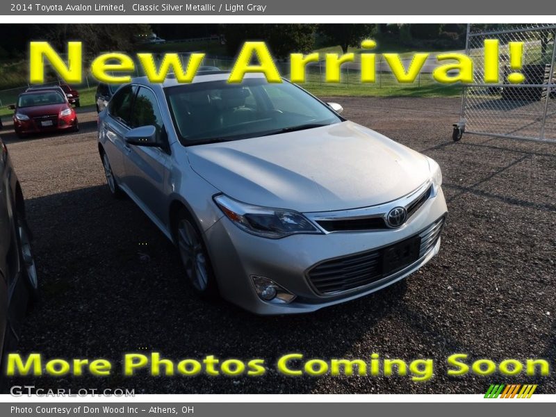 Classic Silver Metallic / Light Gray 2014 Toyota Avalon Limited