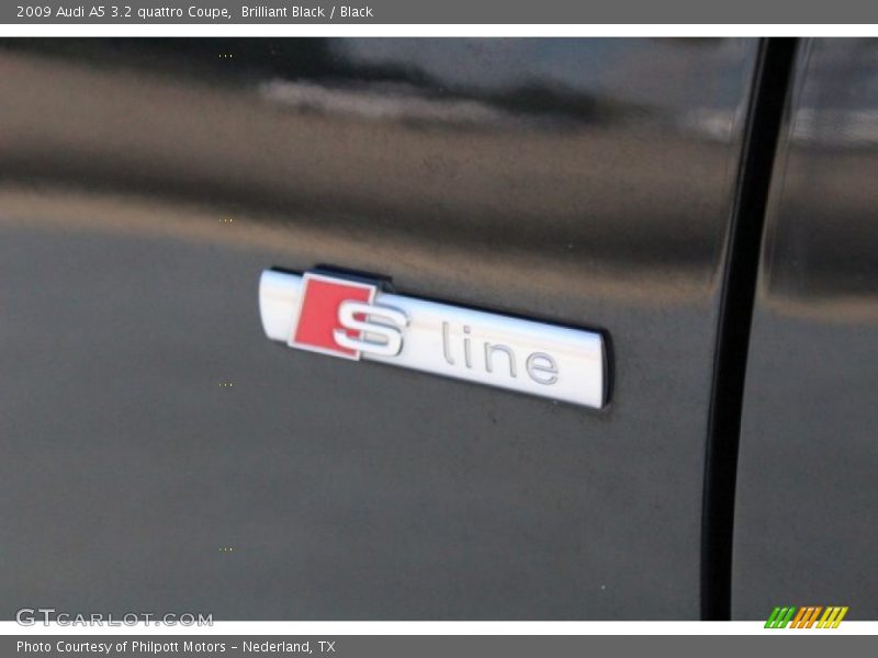 Brilliant Black / Black 2009 Audi A5 3.2 quattro Coupe