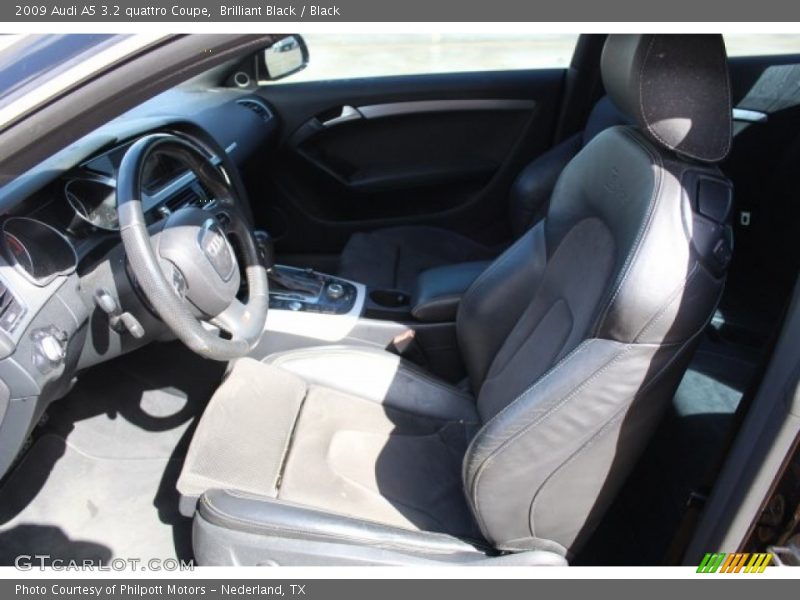 Brilliant Black / Black 2009 Audi A5 3.2 quattro Coupe