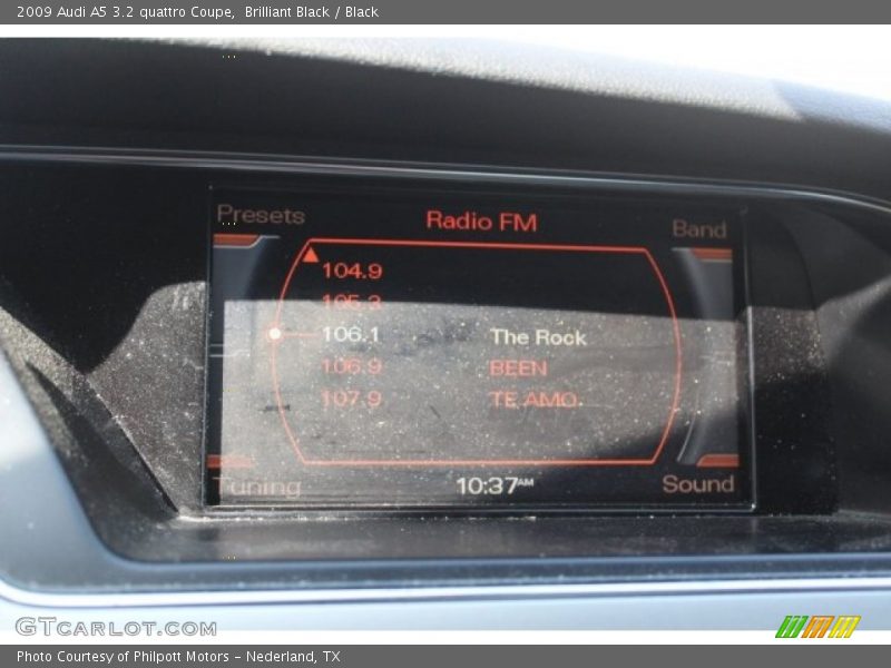 Brilliant Black / Black 2009 Audi A5 3.2 quattro Coupe