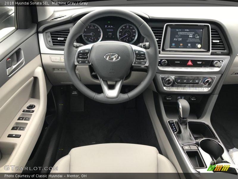 Machine Gray / Gray 2018 Hyundai Sonata SEL