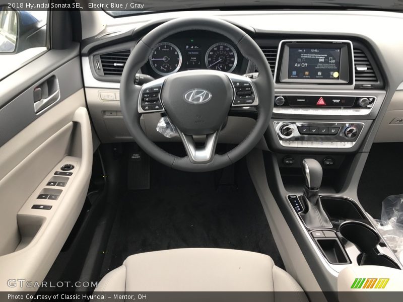 Electric Blue / Gray 2018 Hyundai Sonata SEL