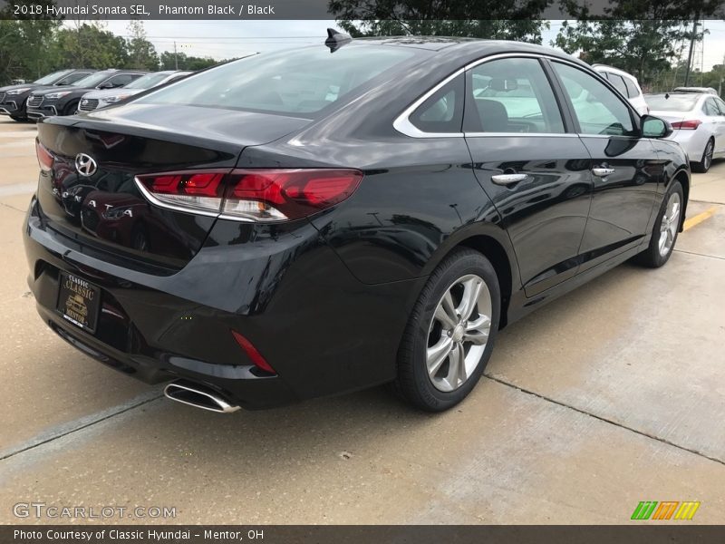 Phantom Black / Black 2018 Hyundai Sonata SEL