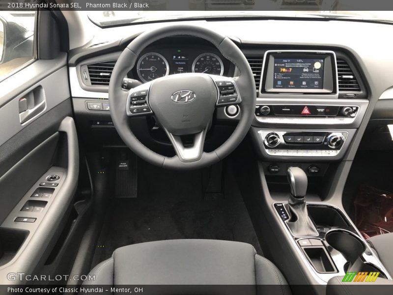 Phantom Black / Black 2018 Hyundai Sonata SEL