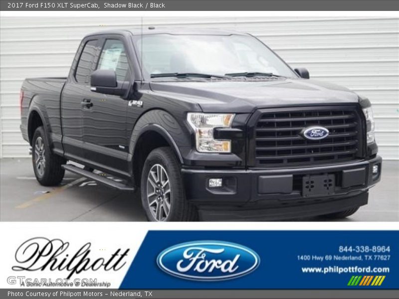 Shadow Black / Black 2017 Ford F150 XLT SuperCab
