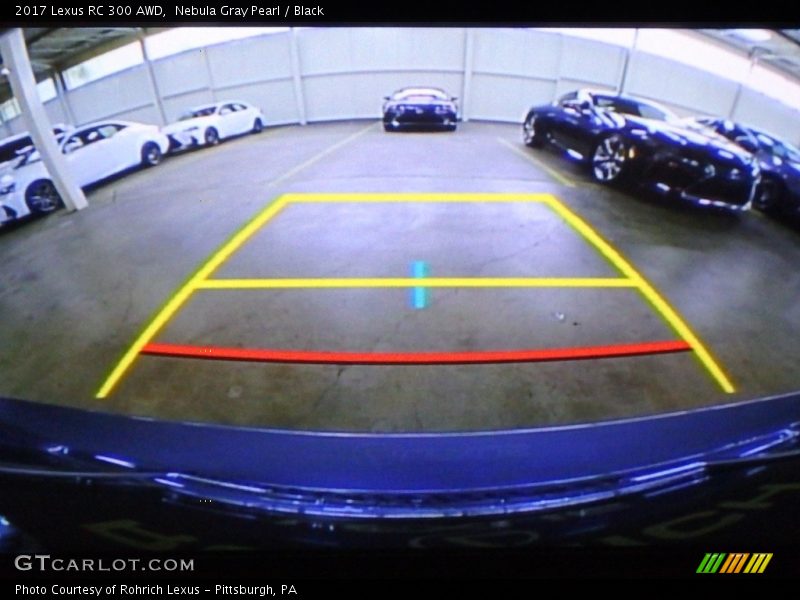 Nebula Gray Pearl / Black 2017 Lexus RC 300 AWD
