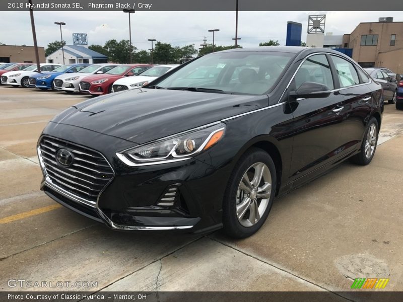 Phantom Black / Gray 2018 Hyundai Sonata SEL