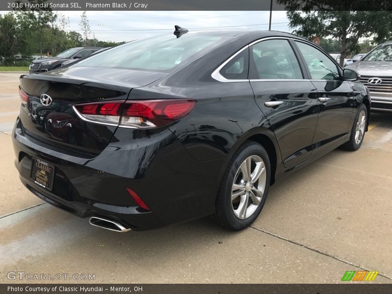 Phantom Black / Gray 2018 Hyundai Sonata SEL