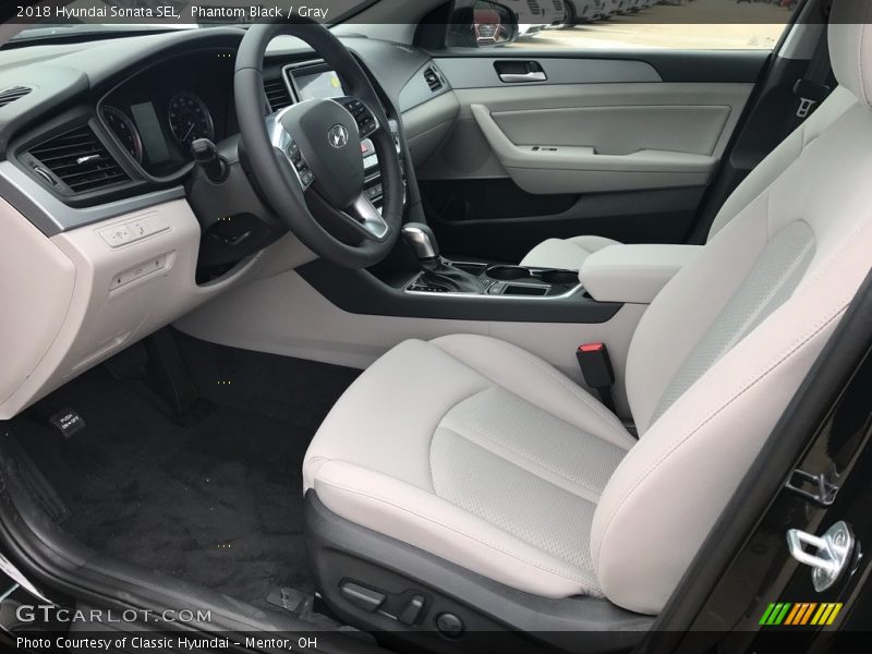 Phantom Black / Gray 2018 Hyundai Sonata SEL