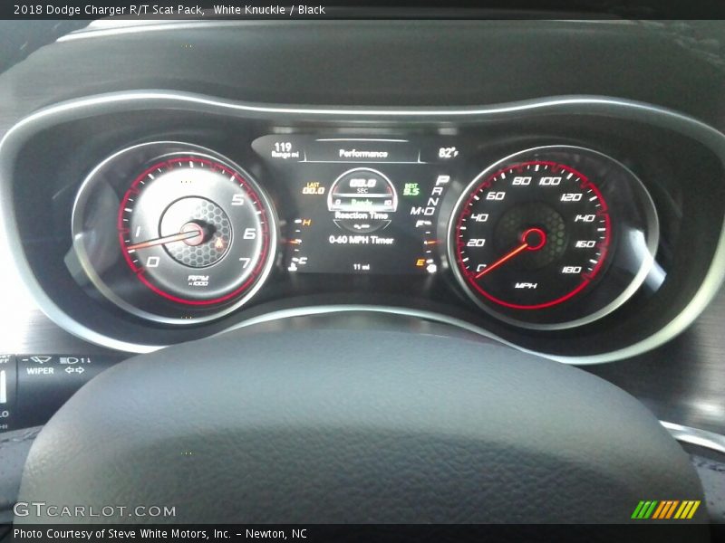 White Knuckle / Black 2018 Dodge Charger R/T Scat Pack