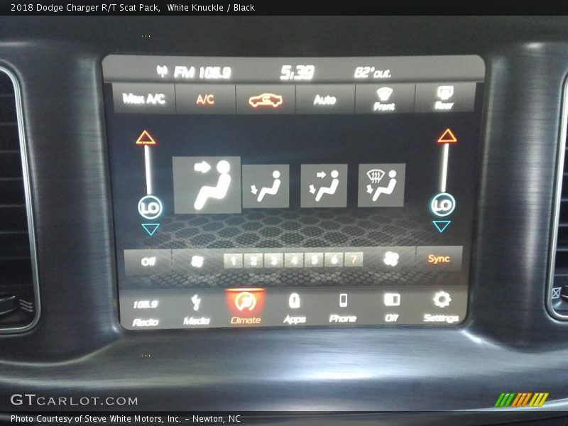 White Knuckle / Black 2018 Dodge Charger R/T Scat Pack