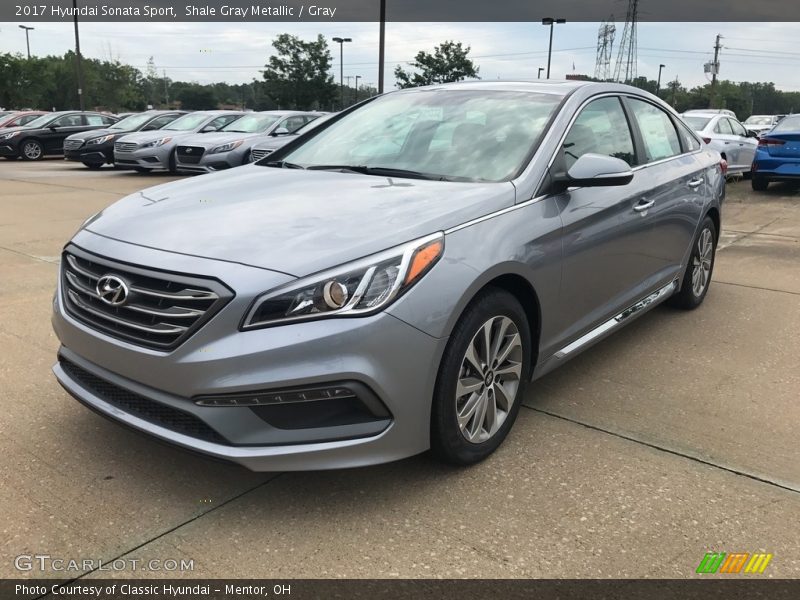 Shale Gray Metallic / Gray 2017 Hyundai Sonata Sport