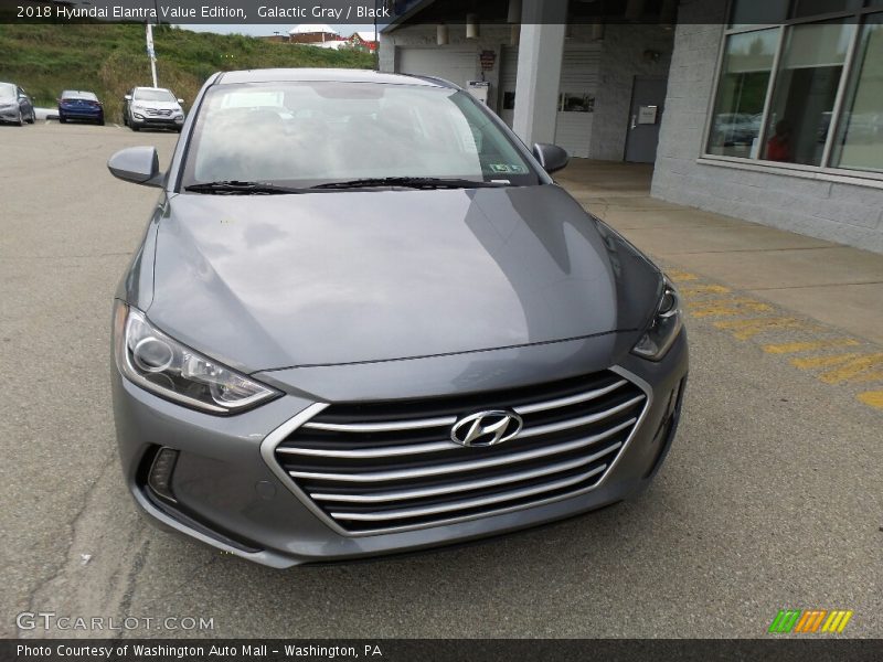 Galactic Gray / Black 2018 Hyundai Elantra Value Edition