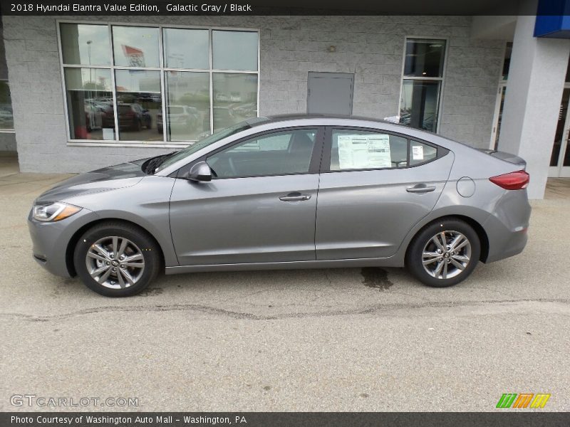 Galactic Gray / Black 2018 Hyundai Elantra Value Edition