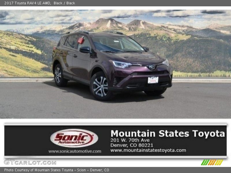 Black / Black 2017 Toyota RAV4 LE AWD