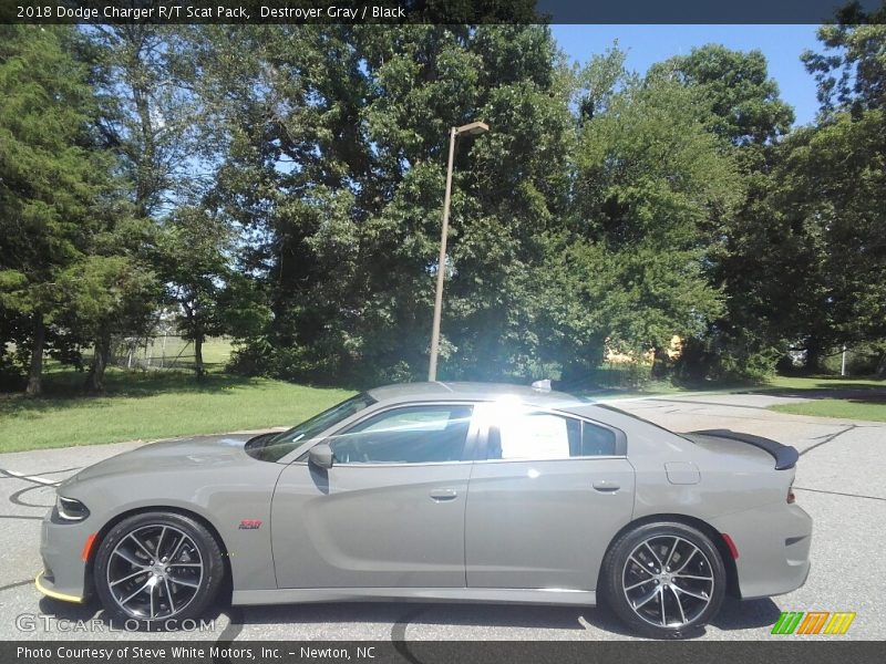 Destroyer Gray / Black 2018 Dodge Charger R/T Scat Pack