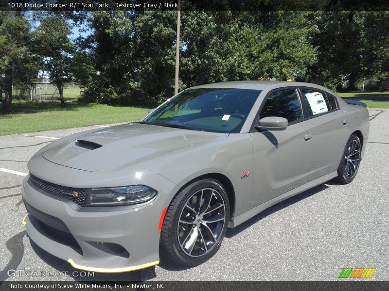 Destroyer Gray / Black 2018 Dodge Charger R/T Scat Pack