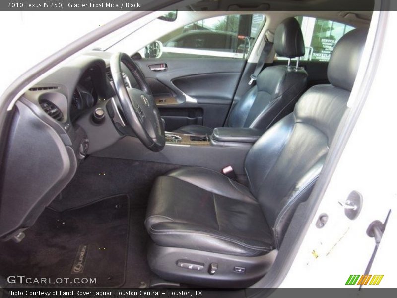 Glacier Frost Mica / Black 2010 Lexus IS 250