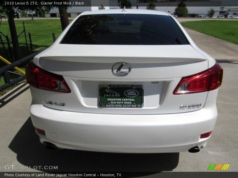 Glacier Frost Mica / Black 2010 Lexus IS 250