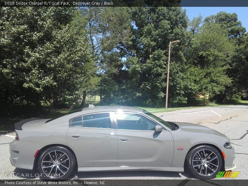 Destroyer Gray / Black 2018 Dodge Charger R/T Scat Pack