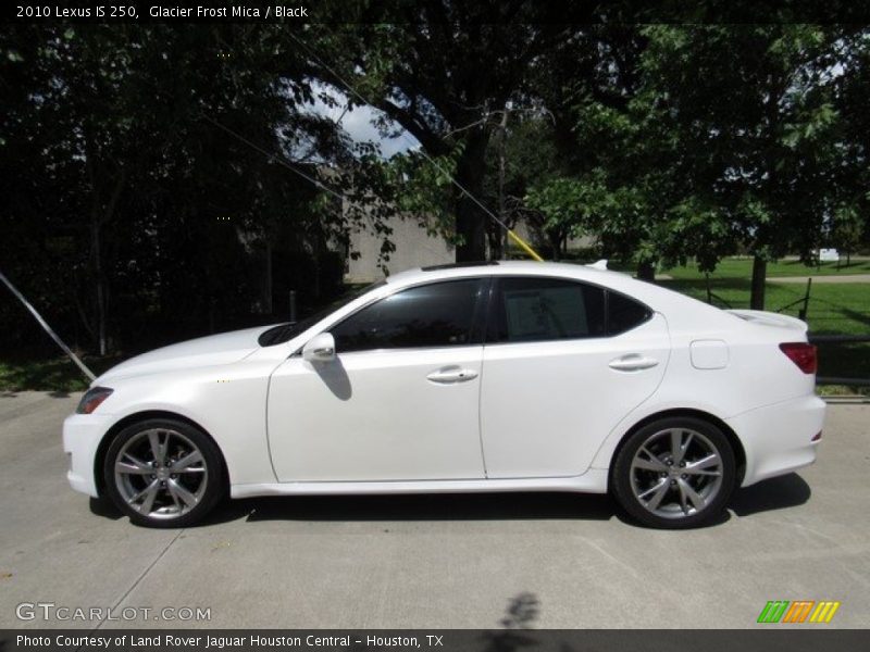 Glacier Frost Mica / Black 2010 Lexus IS 250