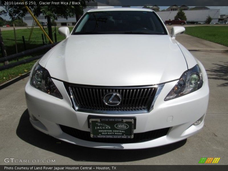 Glacier Frost Mica / Black 2010 Lexus IS 250