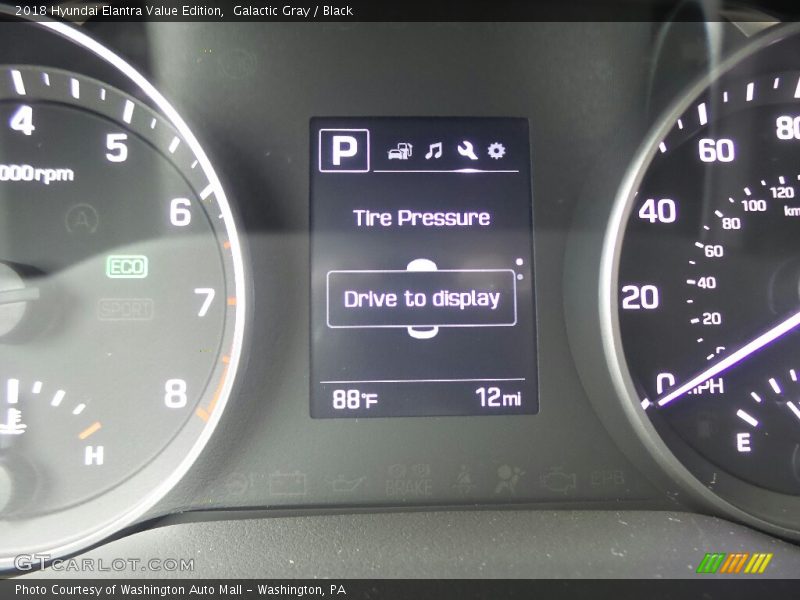 Galactic Gray / Black 2018 Hyundai Elantra Value Edition