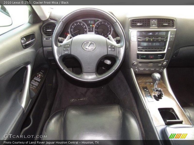 Glacier Frost Mica / Black 2010 Lexus IS 250