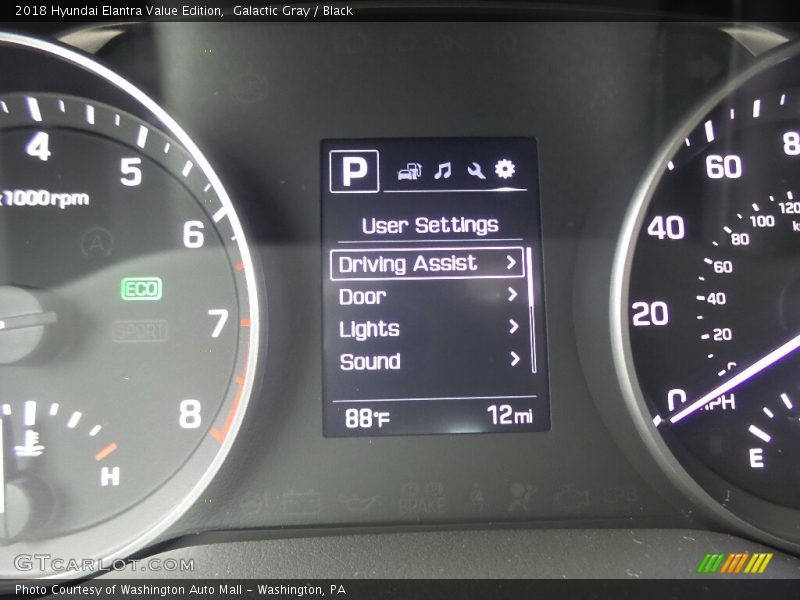 Galactic Gray / Black 2018 Hyundai Elantra Value Edition