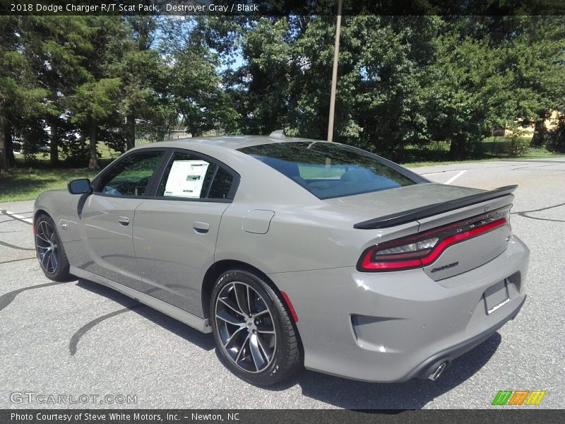 Destroyer Gray / Black 2018 Dodge Charger R/T Scat Pack