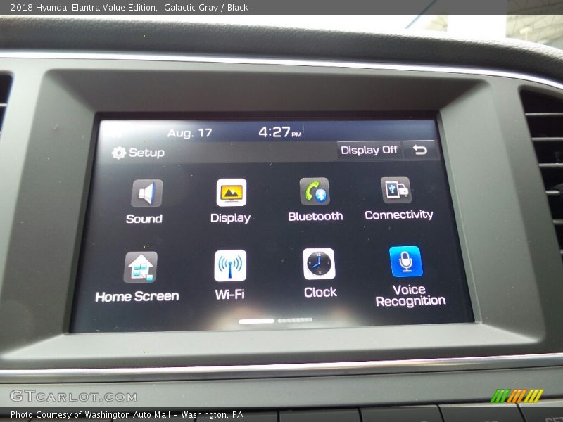 Galactic Gray / Black 2018 Hyundai Elantra Value Edition