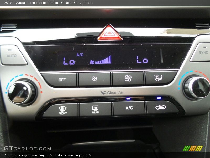 Galactic Gray / Black 2018 Hyundai Elantra Value Edition