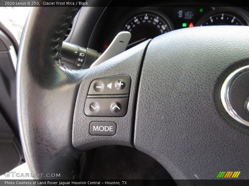 Glacier Frost Mica / Black 2010 Lexus IS 250